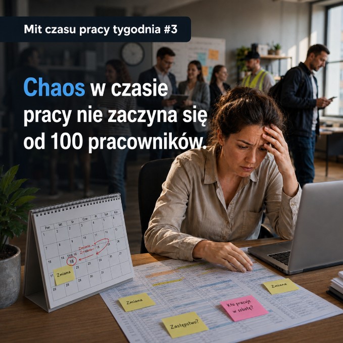 Chaos w czasie pracy nie zaczyna się od 100 pracowników.
