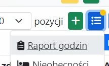 Jak wygenerować raport godzin?