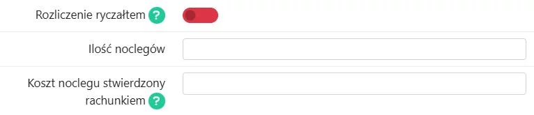 Rozliczenie noclegów