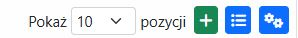 Przycisk dodawania nowej umowy na liście