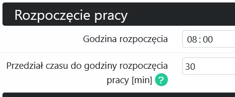 Zaokrąglanie czasu pracy