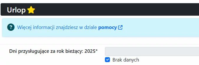 Zarządzanie urlopami